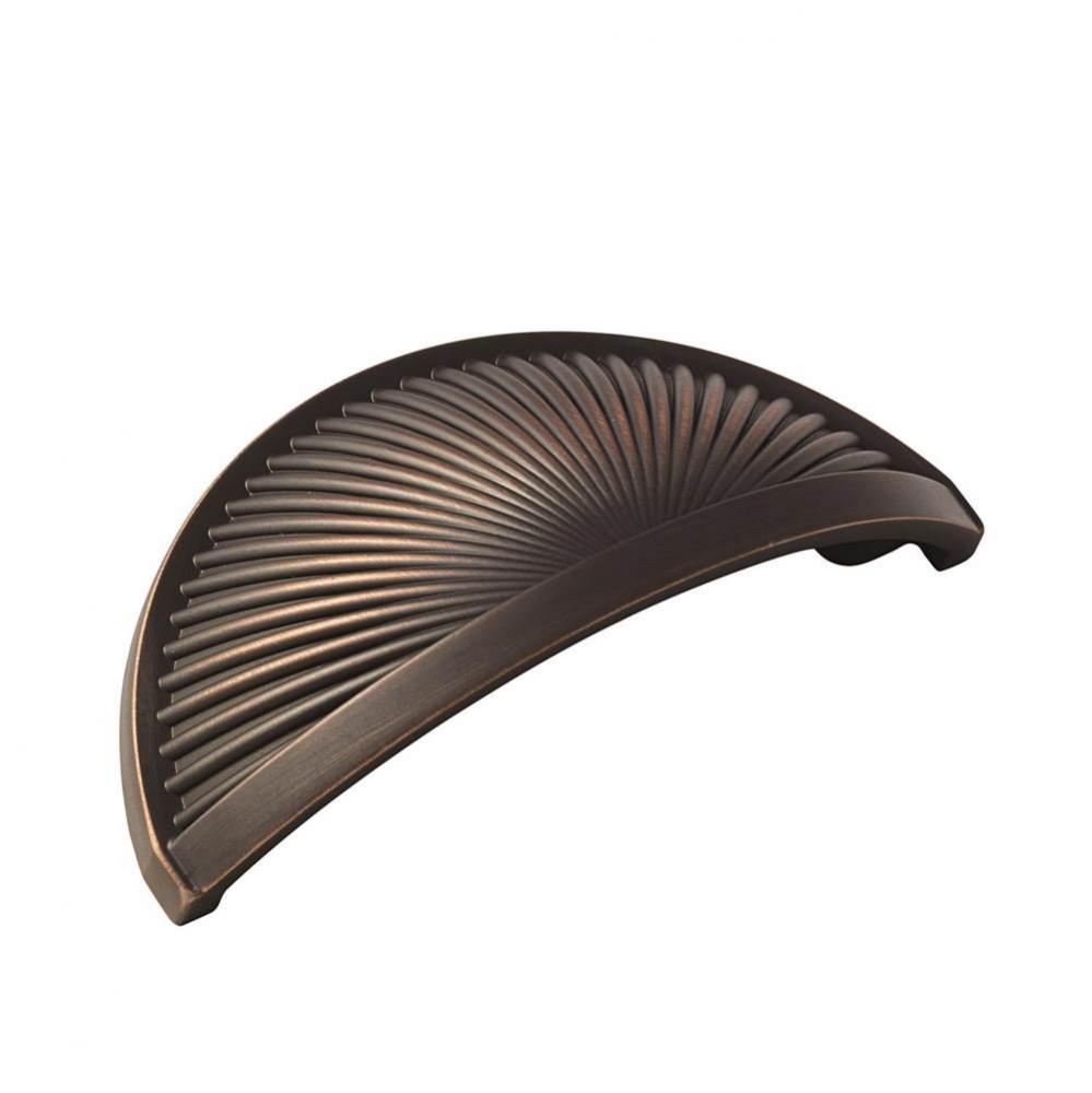 Sea Grass 3 in (76 mm) Center-to-Center Oil-Rubbed Bronze Cabinet Cup Pull