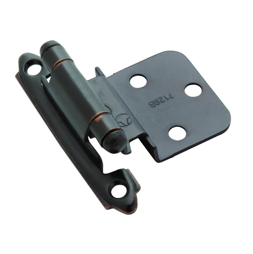 3/8in (10 mm) Inset Self-Closing, Face Mount Oil-Rubbed Bronze Hinge - 10 Pack