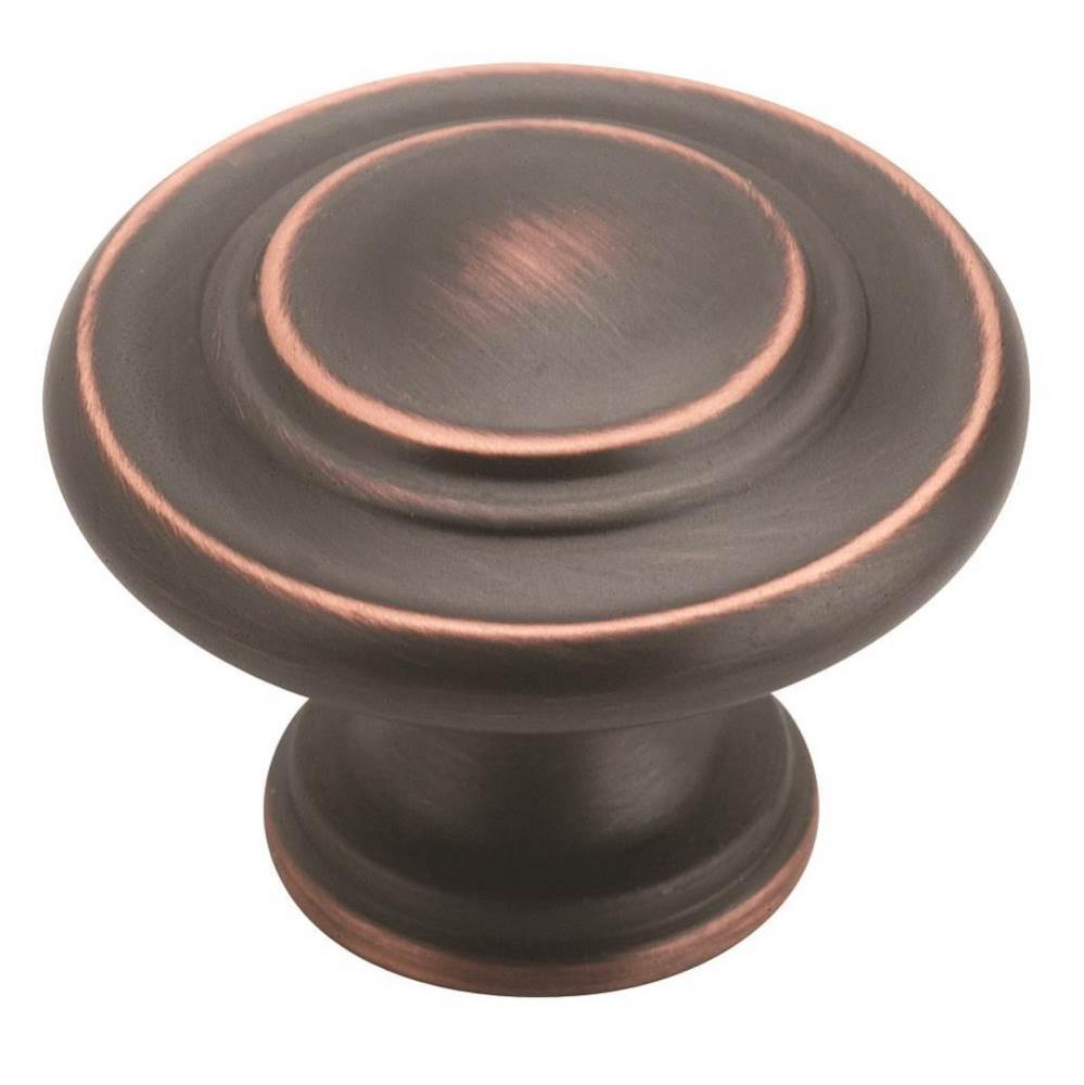 Inspirations 1-5/16 in (33 mm) Diameter Oil-Rubbed Bronze Cabinet Knob