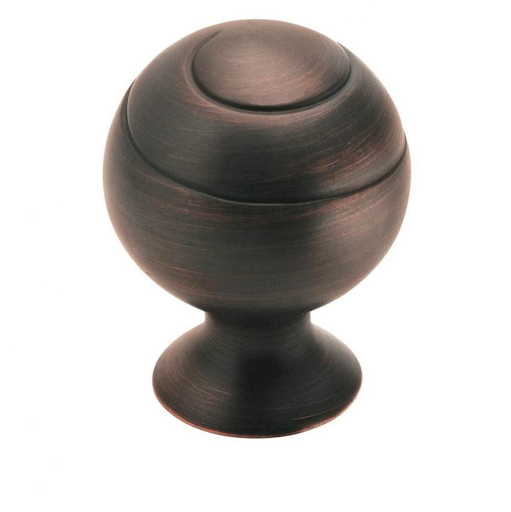 Swirl''Z 1-1/8 in (29 mm) Diameter Oil-Rubbed Bronze Cabinet Knob