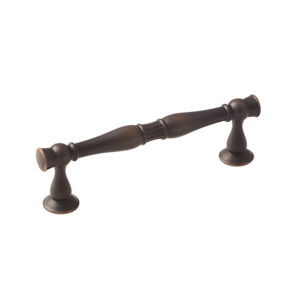 Crawford 3-3/4 in (96 mm) Center-to-Center Oil-Rubbed Bronze Cabinet Pull
