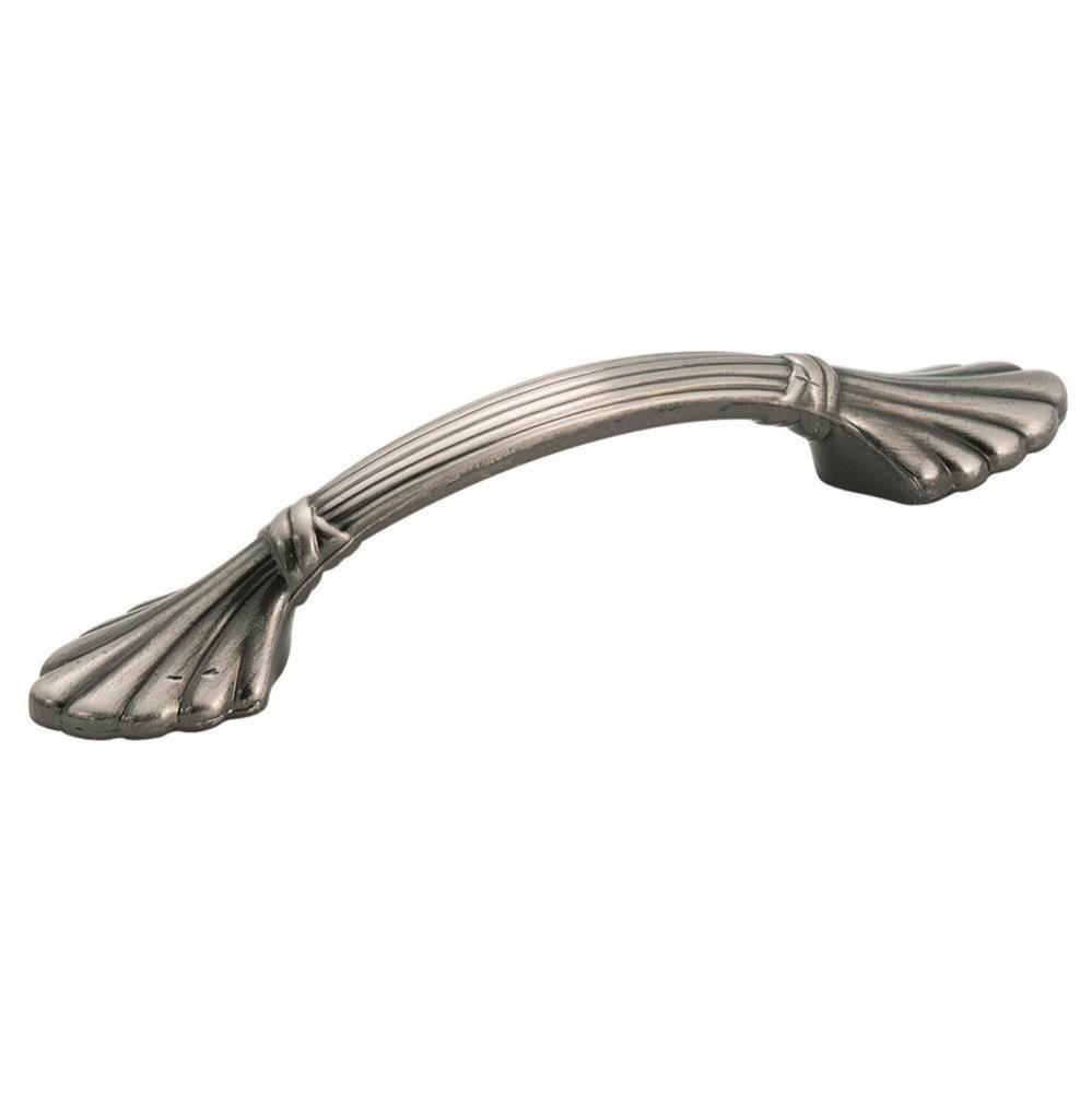 Natural Elegance 3 in (76 mm) Center-to-Center Pewter Cabinet Pull