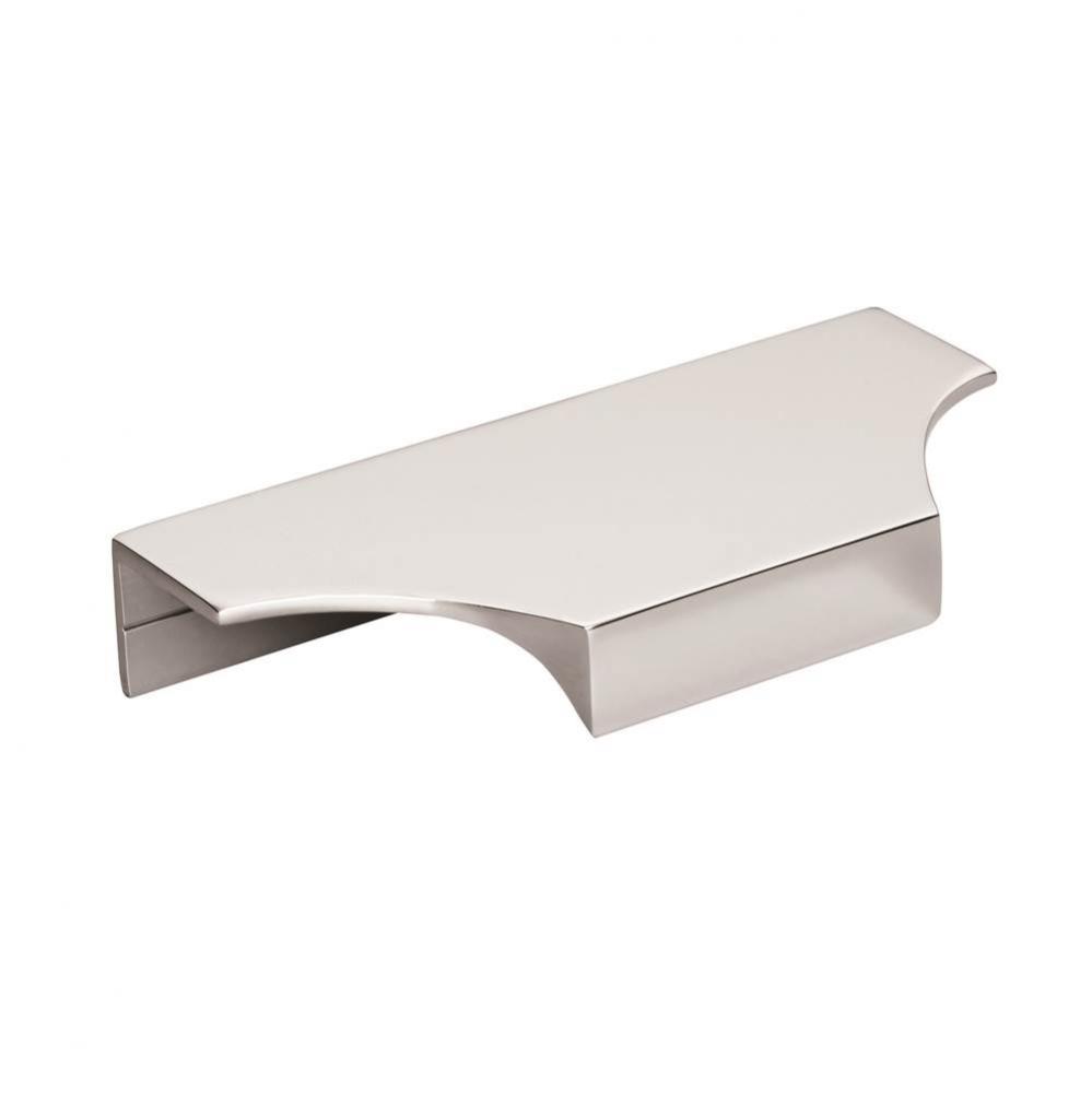 Extent 4-3/16 in (106 mm) Center-to-Center Polished Chrome Cabinet Edge Pull