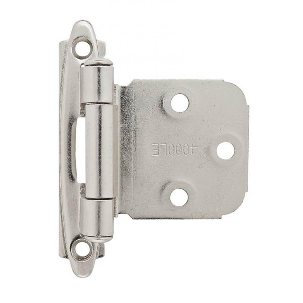 Variable Overlay Self-Closing, Face Mount Polished Chrome Hinge - 2 Pack
