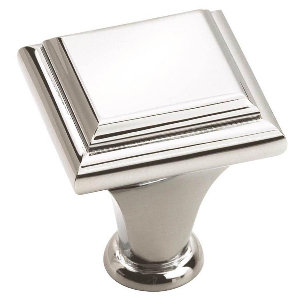 Manor 1 in (25 mm) Length Polished Chrome Cabinet Knob