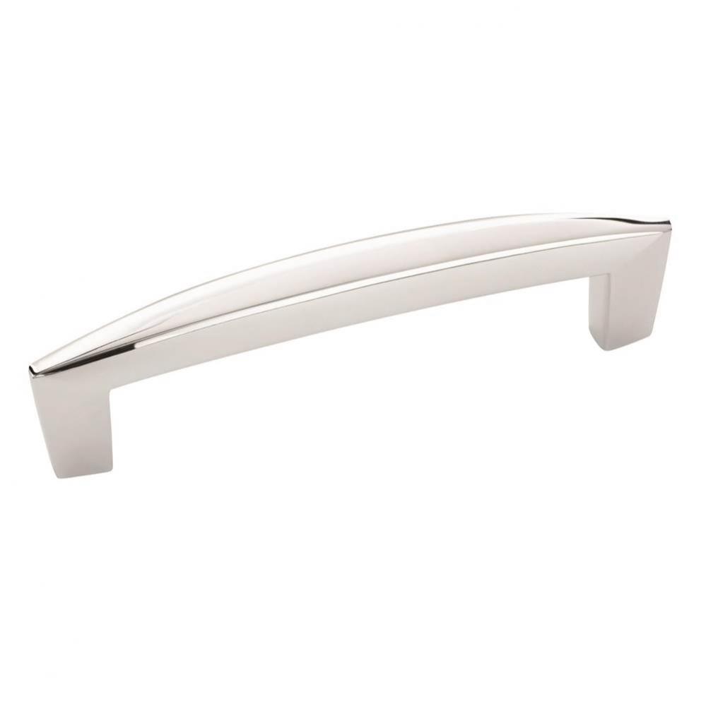 Creased Bow 3-3/4 in (96 mm) Center-to-Center Polished Chrome Cabinet Pull