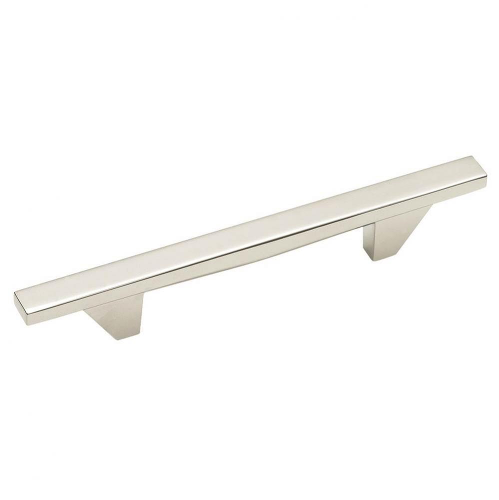 Sleek 3-3/4 in (96 mm) Center-to-Center Polished Chrome Cabinet Pull