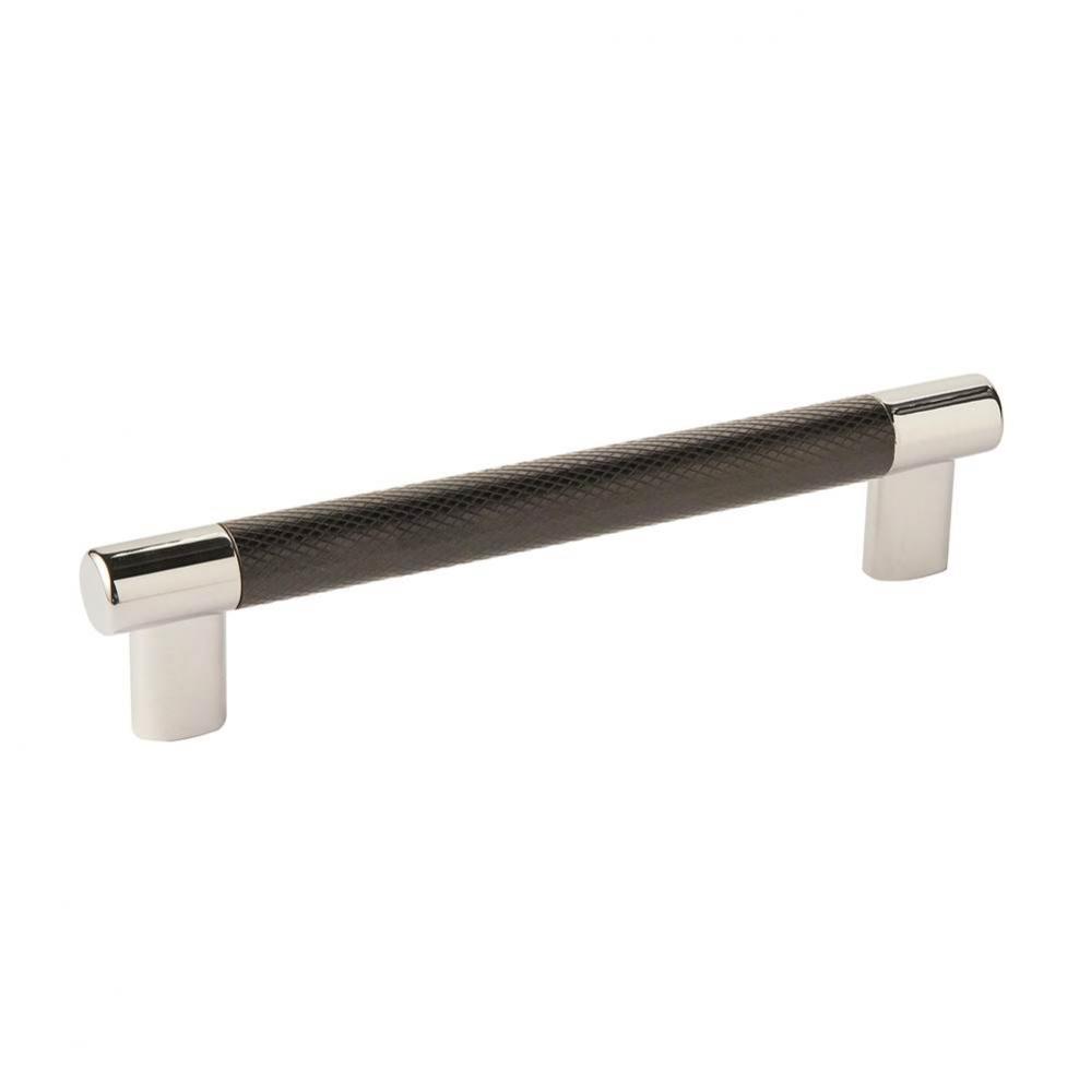 Esquire 6-5/16 in (160 mm) Center-to-Center Polished Nickel/Black Bronze Cabinet Pull