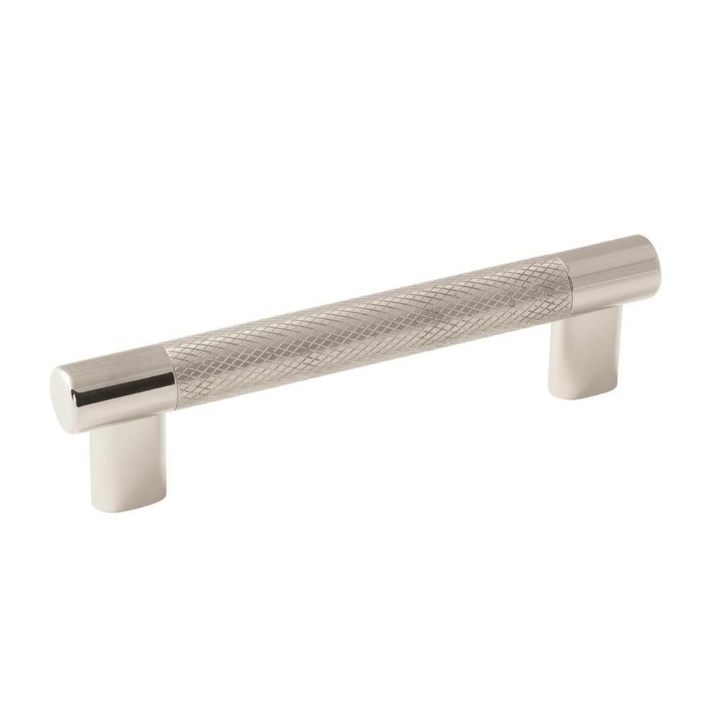 Esquire 5-1/16 in (128 mm) Center-to-Center Polished Nickel/Stainless Steel Cabinet Pull