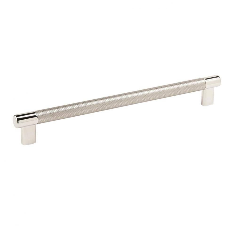 Esquire 10-1/16 in (256 mm) Center-to-Center Polished Nickel/Stainless Steel Cabinet Pull