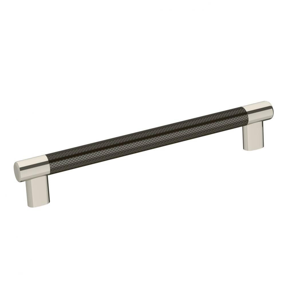 Esquire 8 in (203 mm) Center-to-Center Polished Nickel/Gunmetal Cabinet Pull
