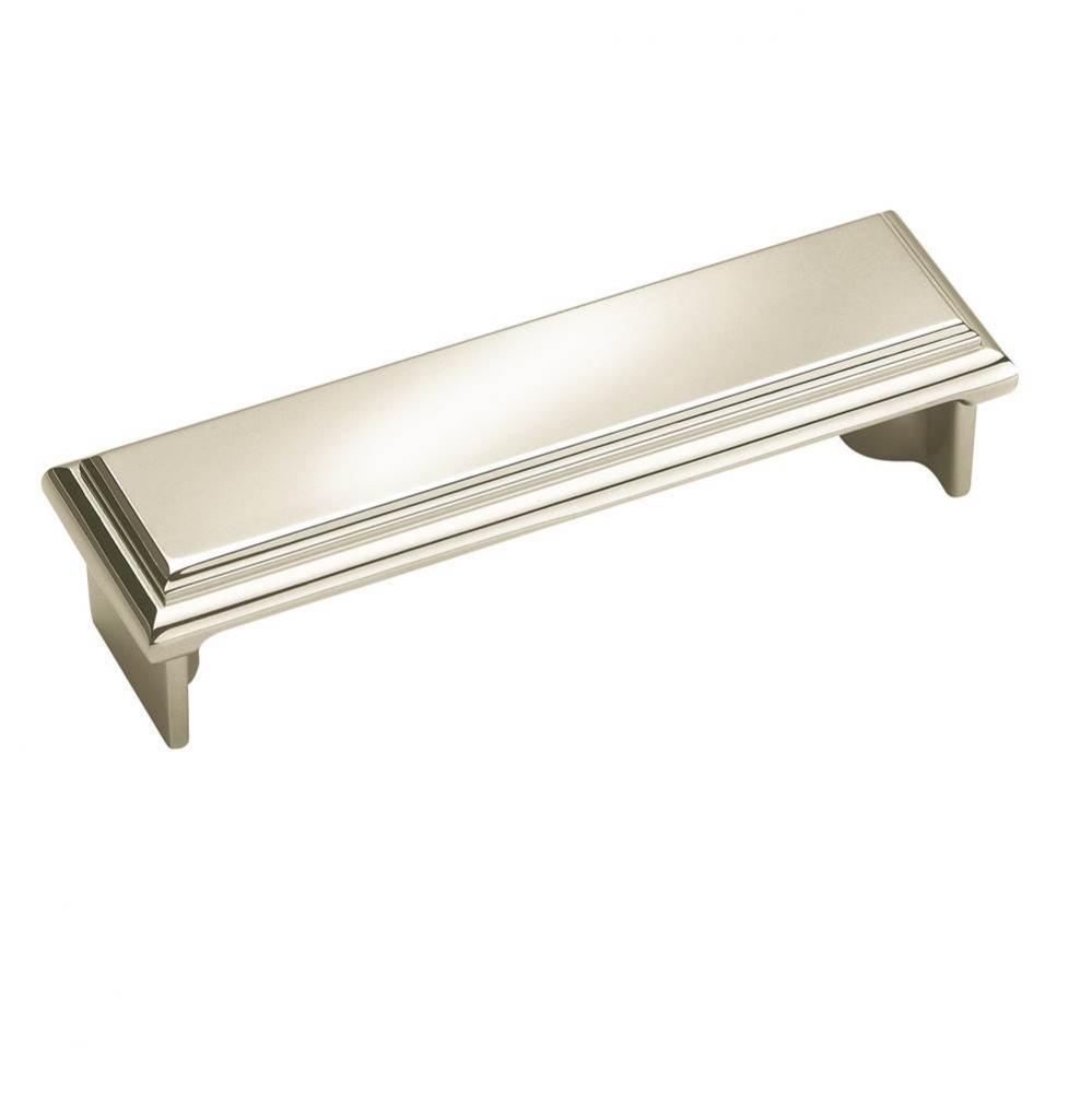 Manor 3 in (76 mm) Center-to-Center Polished Nickel Cabinet Cup Pull