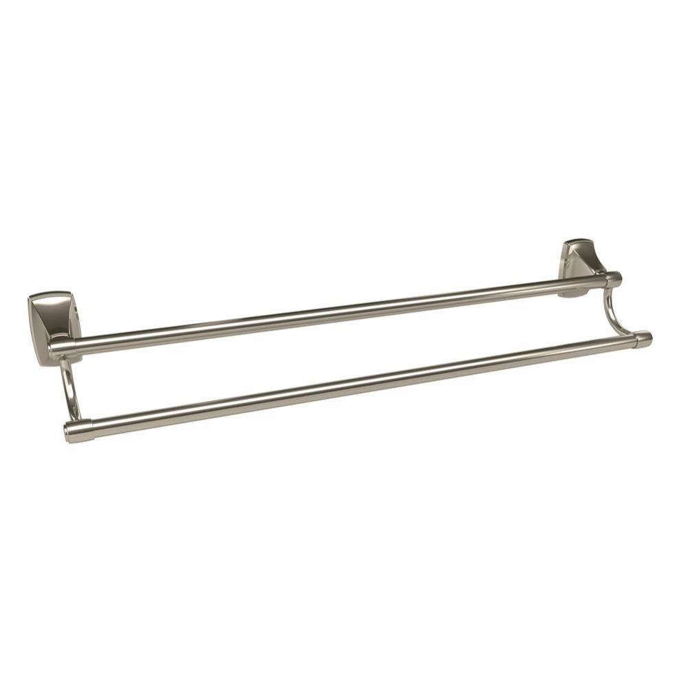 Clarendon 24 in (610 mm) Double Double Towel Bar in Polished Nickel