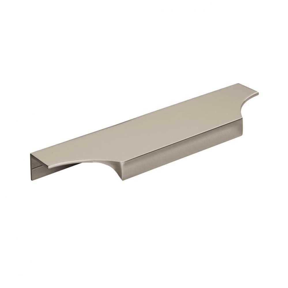 Extent 6-9/16 in (167 mm) Center-to-Center Polished Nickel Cabinet Edge Pull