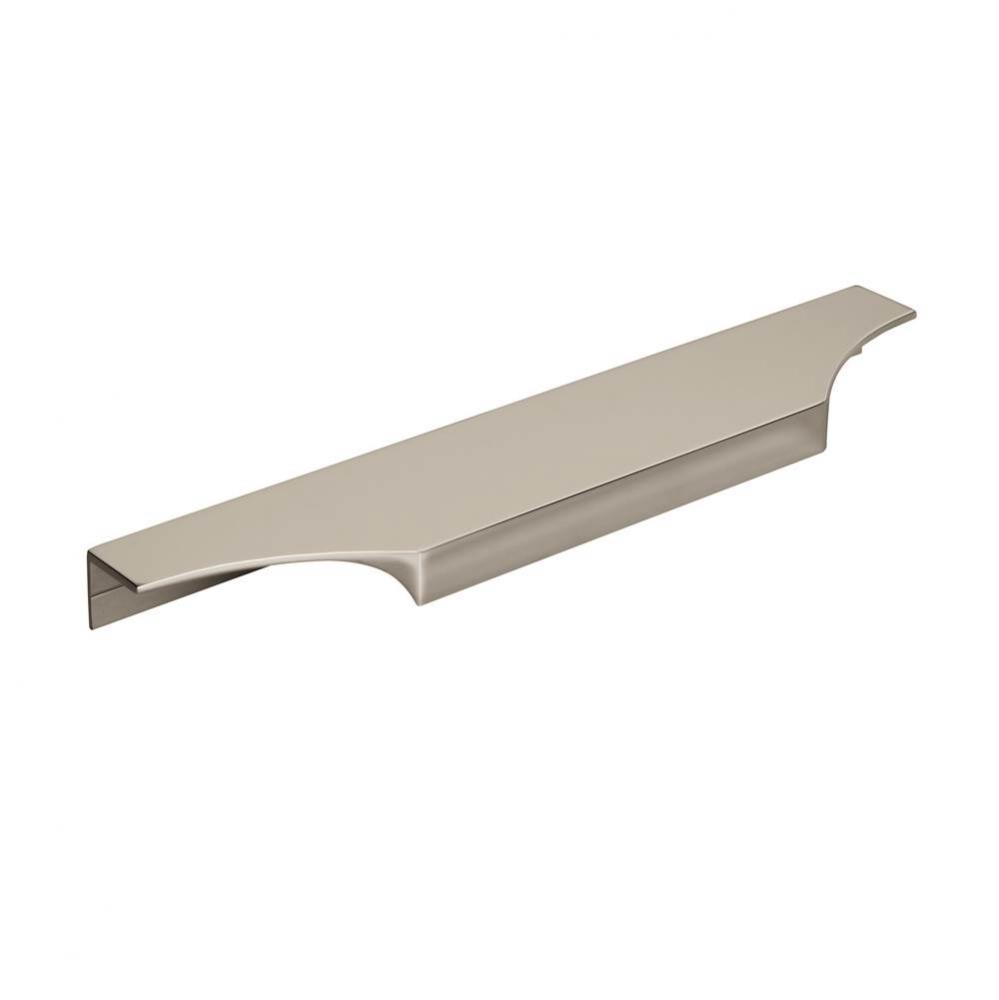 Extent 8-9/16 in (217 mm) Center-to-Center Polished Nickel Cabinet Edge Pull