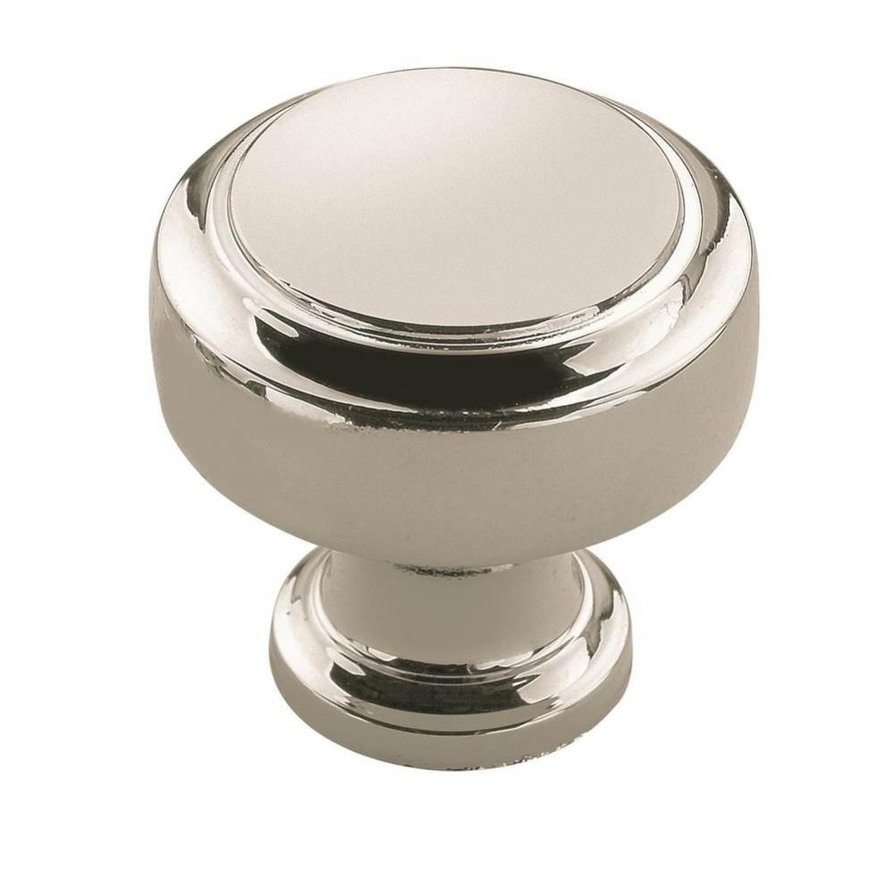 Highland Ridge 1-3/16 in (30 mm) Diameter Polished Nickel Cabinet Knob