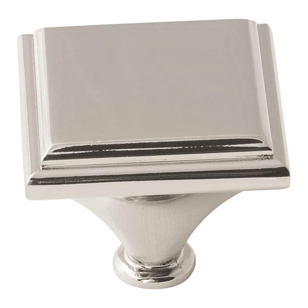 Manor 1-7/16 in (37 mm) Length Polished Nickel Cabinet Knob