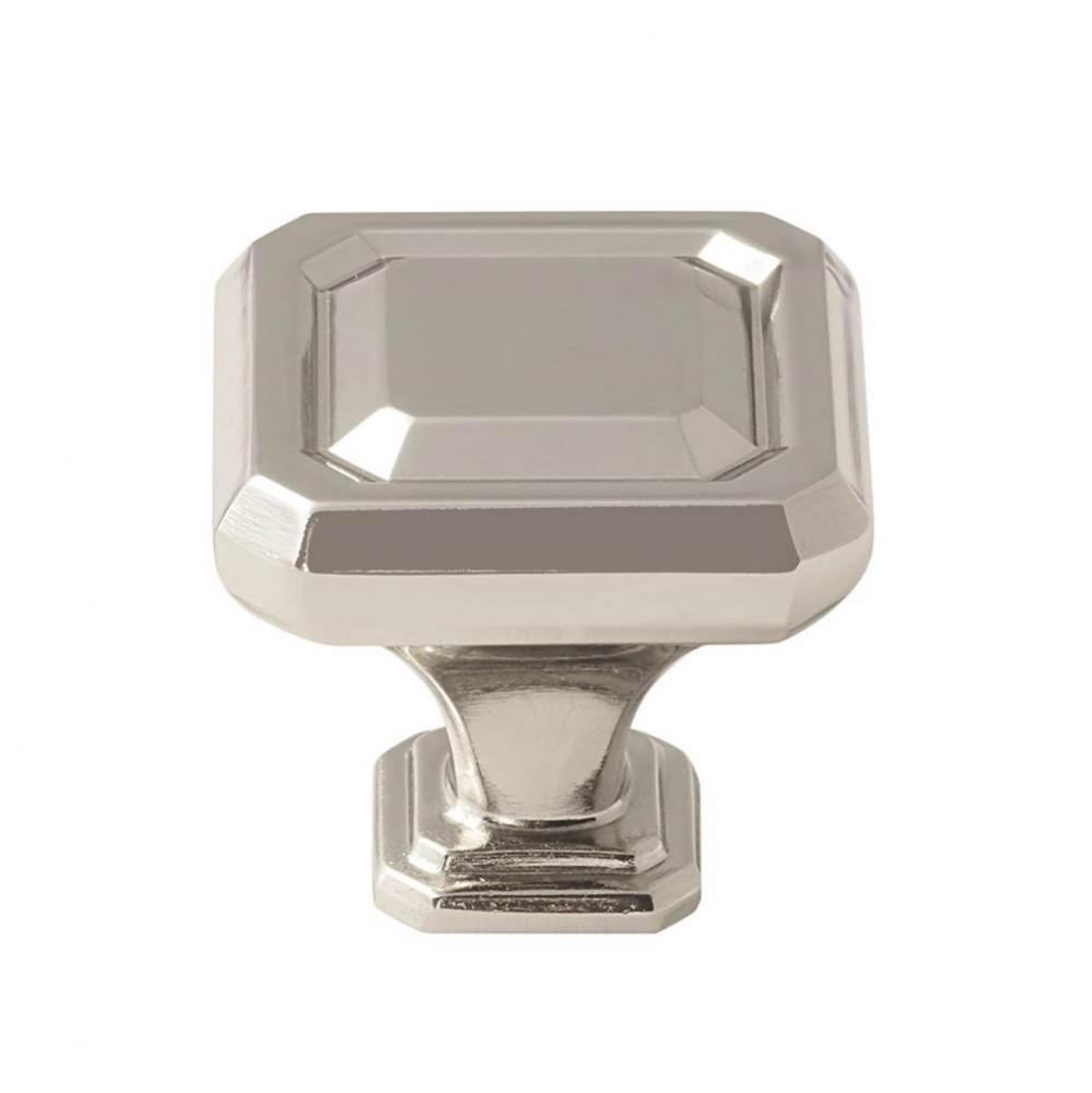 Wells 1-1/4 in (32 mm) Length Polished Nickel Cabinet Knob