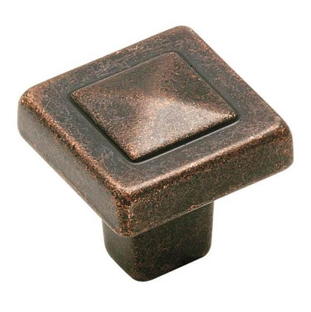 Forgings 1-1/8 in (29 mm) Length Rustic Bronze Cabinet Knob