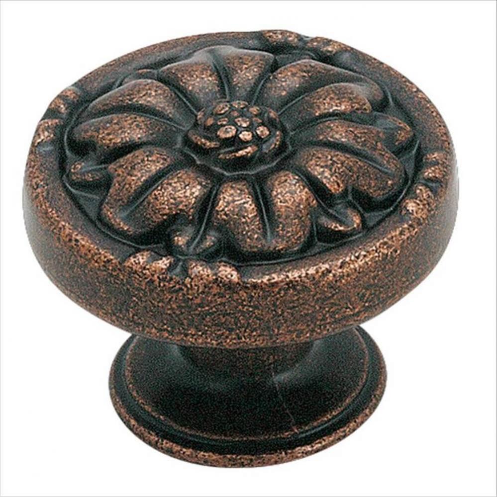 Natural Elegance 1-5/16 in (33 mm) Diameter Rustic Bronze Cabinet Knob