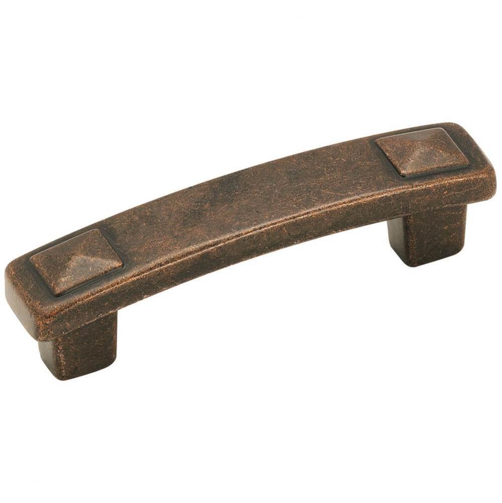 Forgings 3 in (76 mm) Center-to-Center Rustic Bronze Cabinet Pull