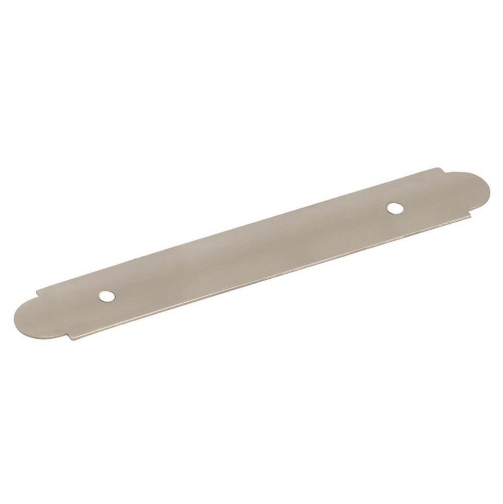 Backplates 3 in (76 mm) Center-to-Center Satin Nickel Cabinet Backplate