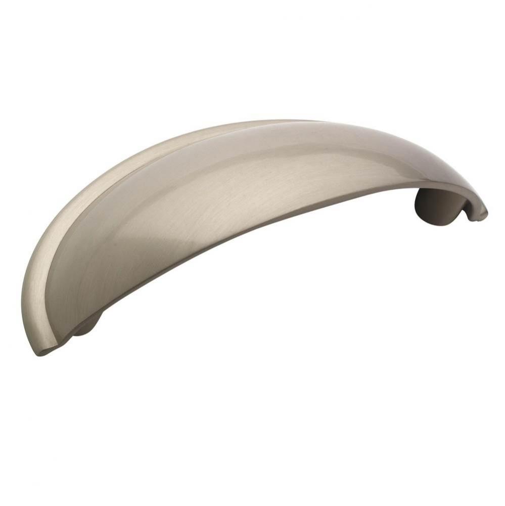 Cup Pulls 2-1/2 in (64 mm) Center-to-Center Satin Nickel Cabinet Cup Pull