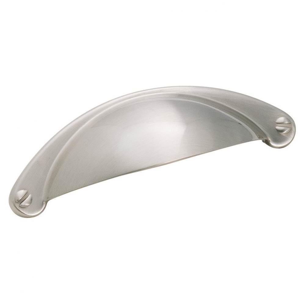 Cup Pulls 2-1/2 in (64 mm) Center-to-Center Satin Nickel Cabinet Cup Pull