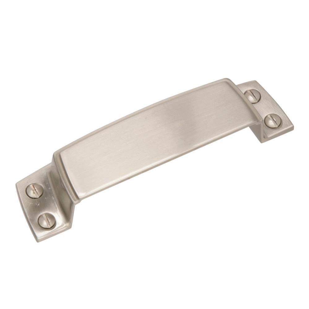 Highland Ridge 3-1/2 in (89 mm) Center-to-Center Satin Nickel Cabinet Cup Pull