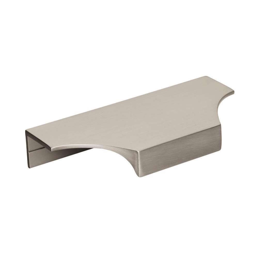 Extent 4-3/16 in (106 mm) Center-to-Center Satin Nickel Cabinet Edge Pull
