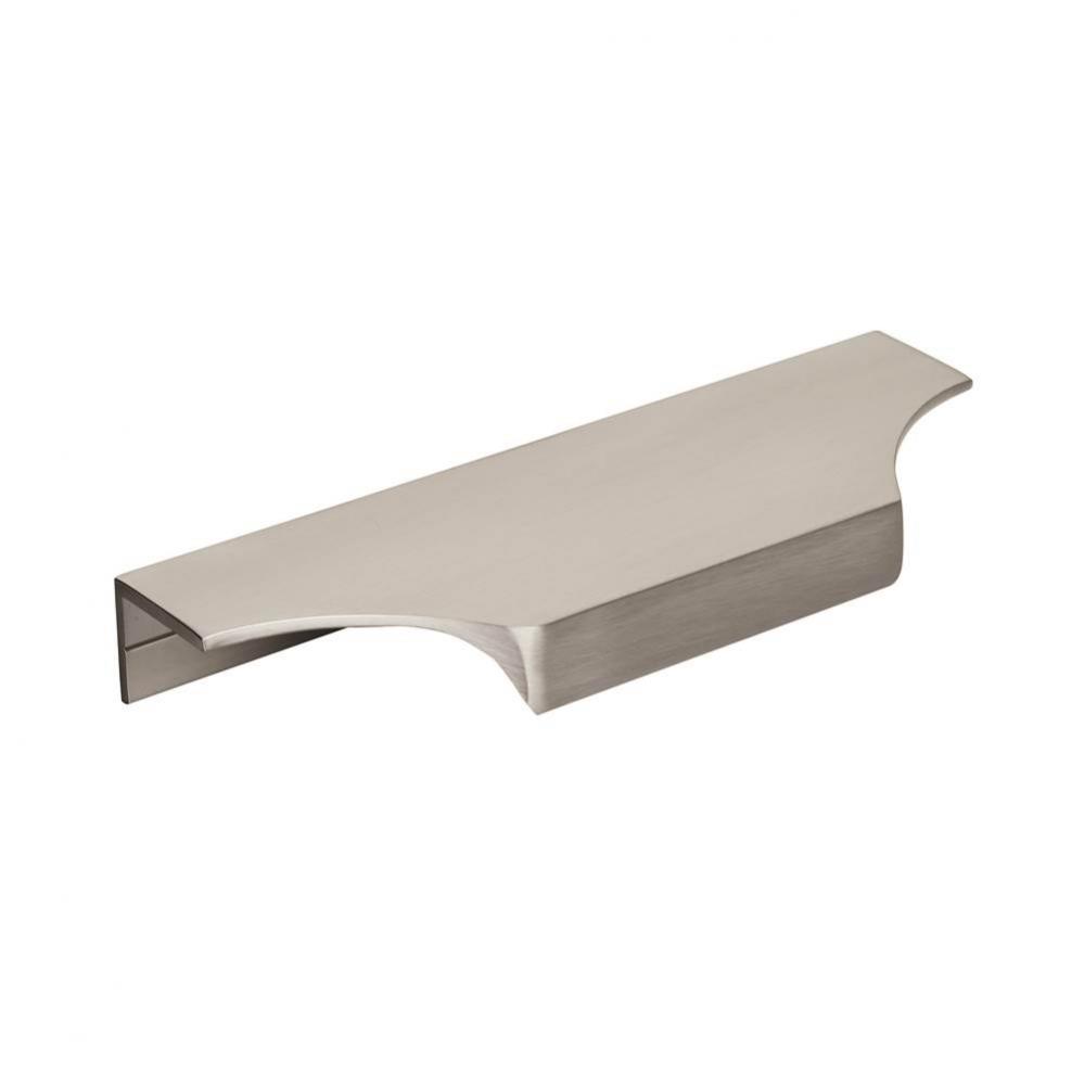 Extent 4-9/16 in (116 mm) Center-to-Center Satin Nickel Cabinet Edge Pull