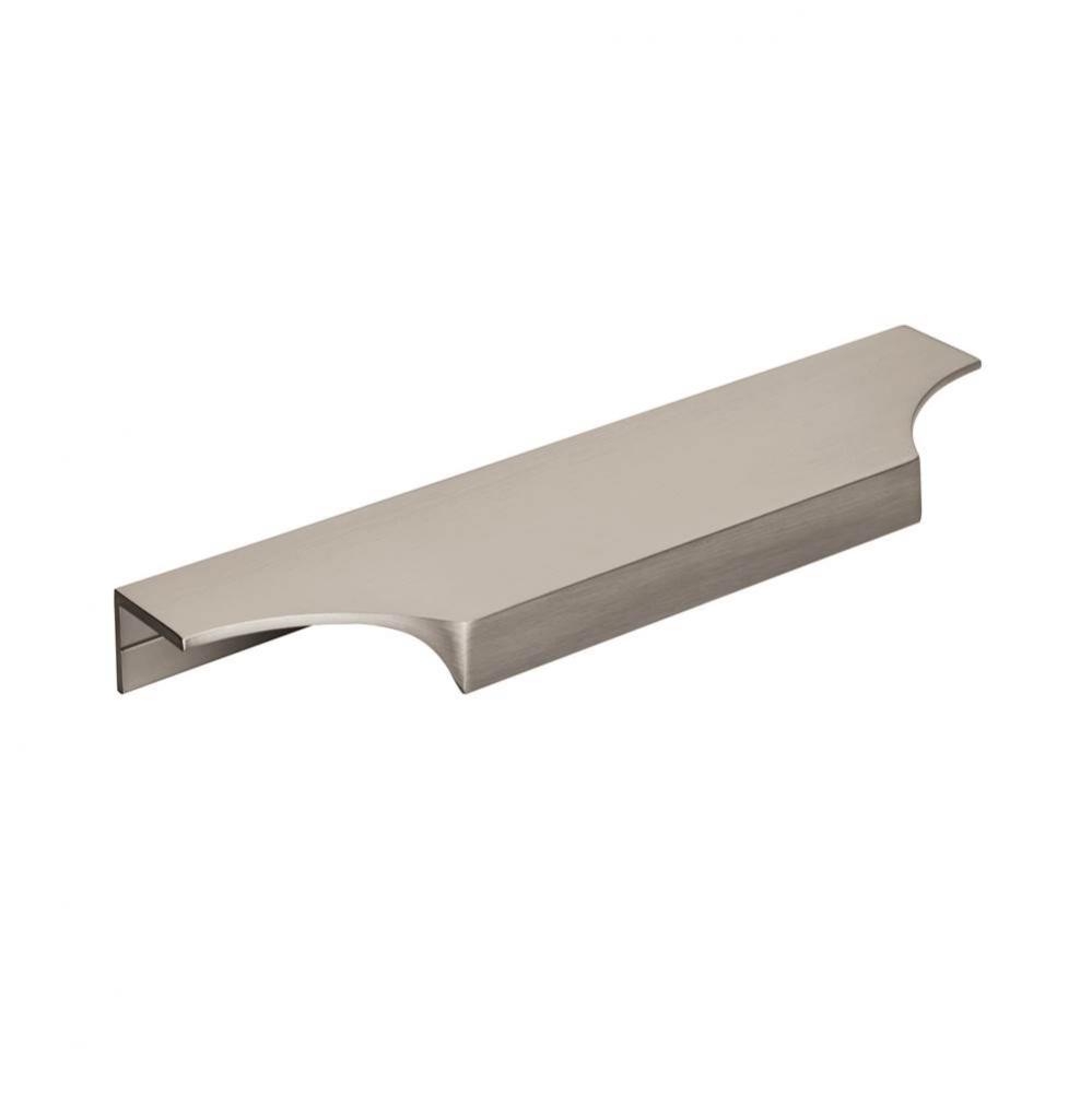 Extent 6-9/16 in (167 mm) Center-to-Center Satin Nickel Cabinet Edge Pull