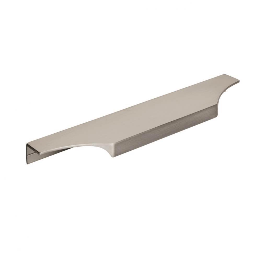 Extent 8-9/16 in (217 mm) Center-to-Center Satin Nickel Cabinet Edge Pull