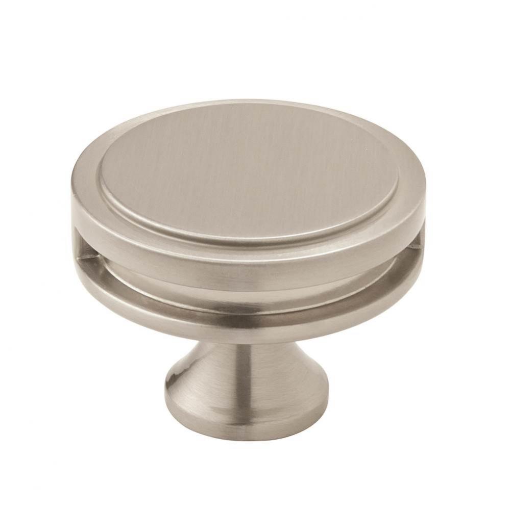 Oberon 1-3/4 in (44 mm) Diameter Satin Nickel Cabinet Knob