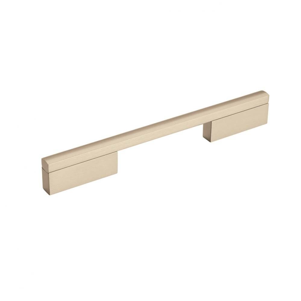 Separa 6-5/16 in (160 mm) Center-to-Center Silver Champagne Cabinet Pull