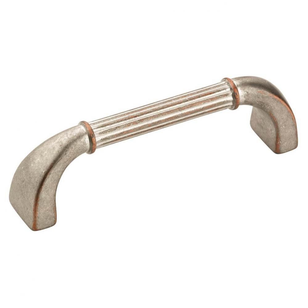 Vasari 3-3/4 in (96 mm) Center-to-Center Weathered Nickel Copper Cabinet Pull