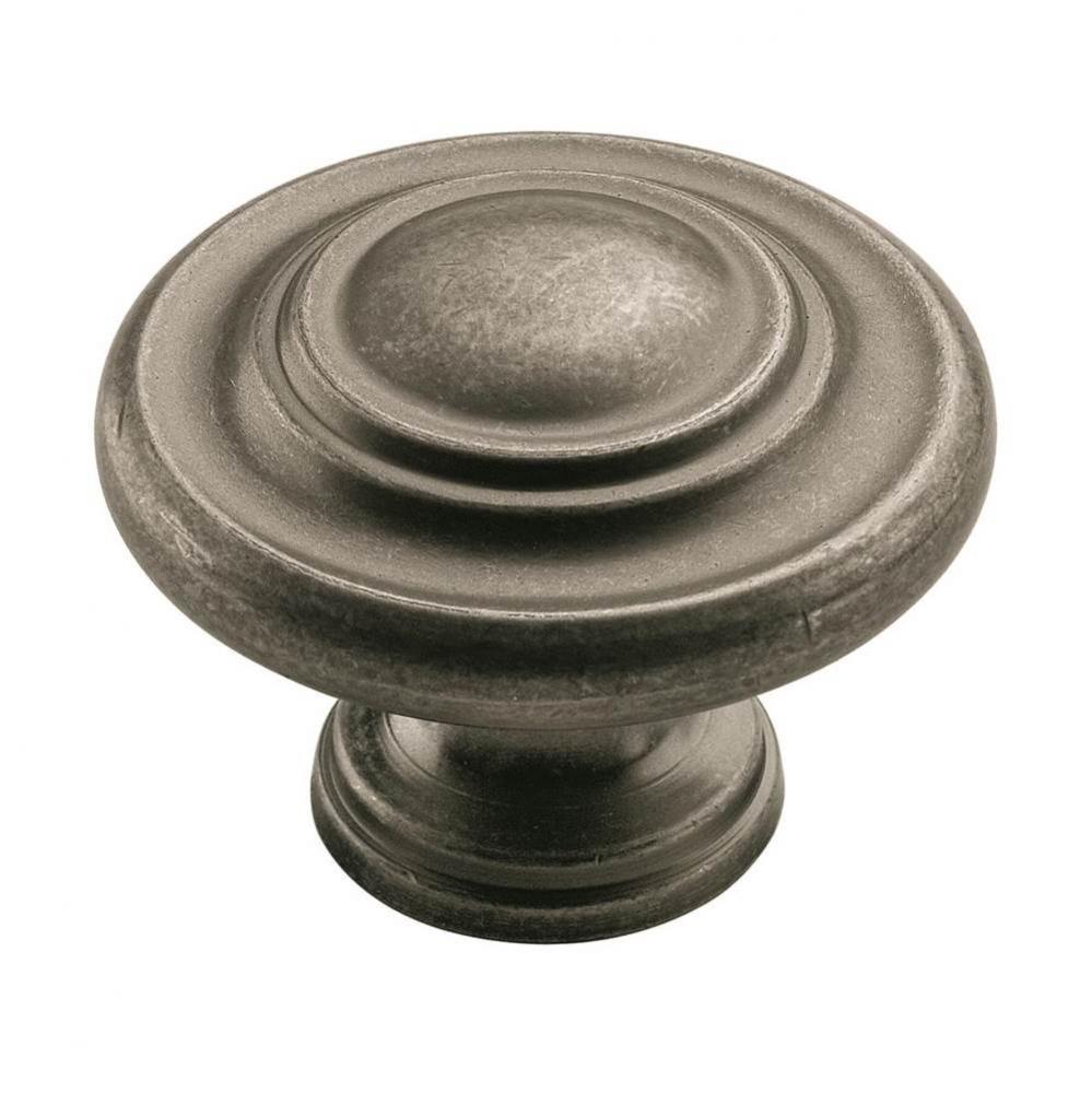 Inspirations 1-3/4 in (44 mm) Diameter Weathered Nickel Cabinet Knob