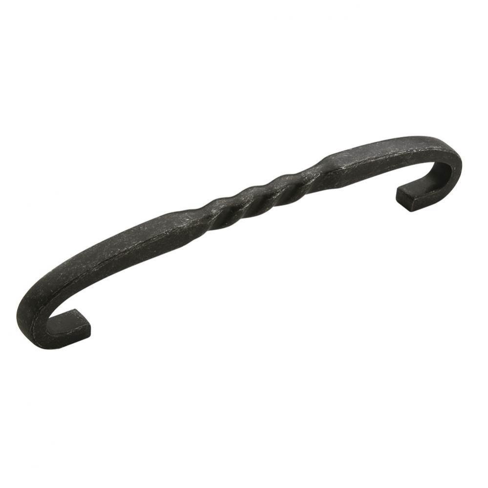 Inspirations 6-5/16 in (160 mm) Center-to-Center Wrought Iron Dark Cabinet Pull