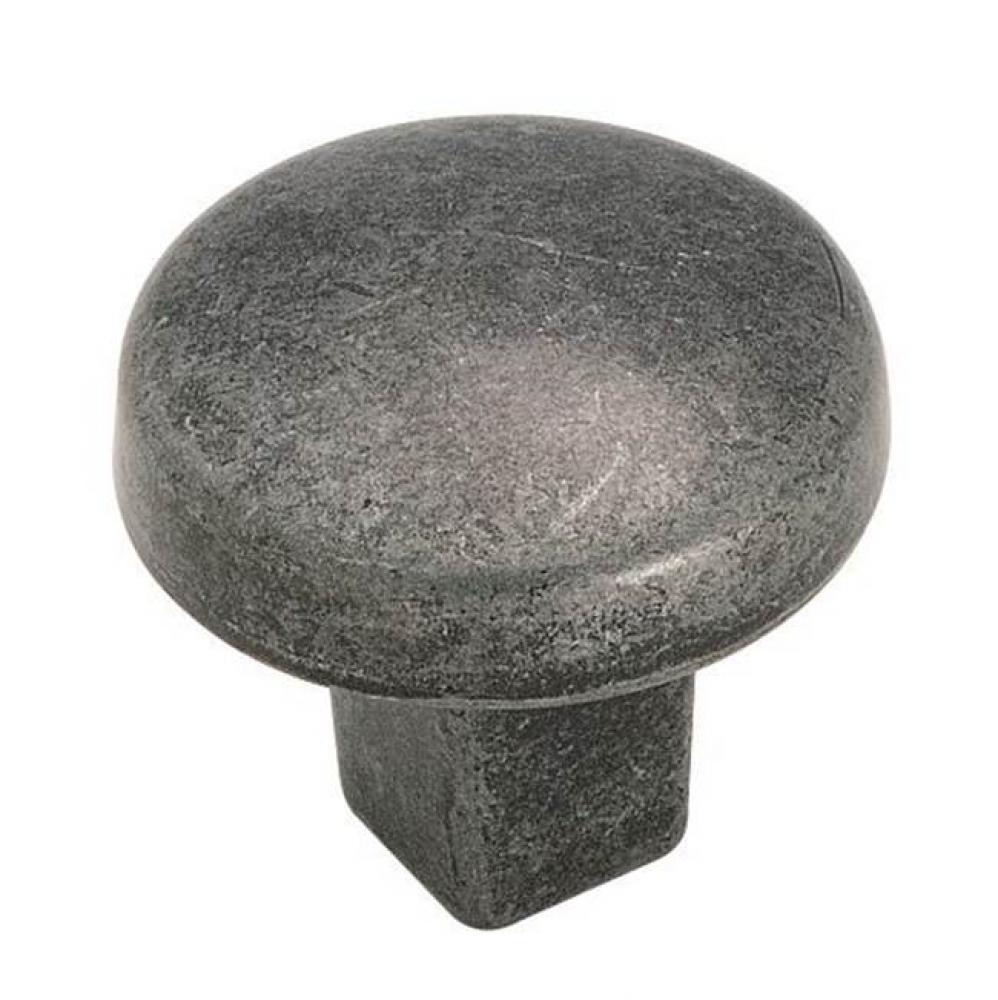 Forgings 1-1/4 in (32 mm) Diameter Wrought Iron Cabinet Knob