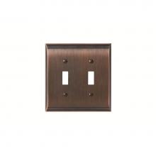 Amerock BP36501ORB - SWITCHPLATE-CANDLER-2 TOGGLE-ORB