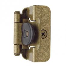 Amerock BPR8704BB - 1/2in (13 mm) Overlay Double Demountable Burnished Brass Hinge - 2 Pack