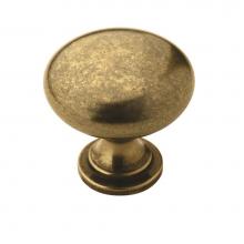 Amerock BP53005BB - Allison Value 1-1/4 in (32 mm) Diameter Burnished Brass Cabinet Knob