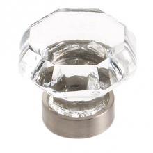 Amerock BP55268CG10 - Traditional Classics 1-5/16 in (33 mm) Diameter Clear/Satin Nickel Cabinet Knob