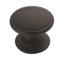 Amerock BP53012FB - Allison Value 1-1/4 in (32 mm) Diameter Flat Black Cabinet Knob