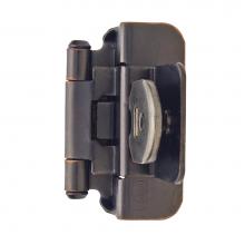 Amerock BPR8700ORB - 3/8in (10 mm) Inset Double Demountable Oil-Rubbed Bronze Hinge - 2 Pack