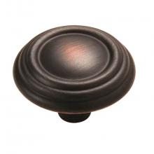 Amerock BP1307ORB - Sterling Traditions 1-1/4 in (32 mm) Diameter Oil-Rubbed Bronze Cabinet Knob