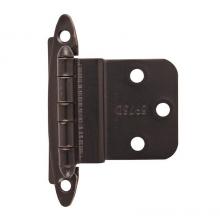 Amerock BPR3417ORB - 3/8in (10 mm) Inset Non Self-Closing, Face Mount Oil-Rubbed Bronze Hinge - 2 Pack