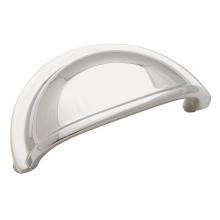 Amerock BP423526 - Solid Brass Cup Pulls 3 in (76 mm) Center-to-Center Polished Chrome Cabinet Cup Pull
