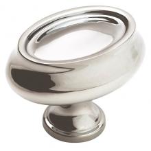 Amerock BP2612726 - Manor 1-1/2 in (38 mm) Length Polished Chrome Cabinet Knob