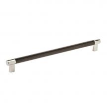 Amerock BP36561PNBBR - Esquire 12-5/8 in (320 mm) Center-to-Center Polished Nickel/Black Bronze Cabinet Pull